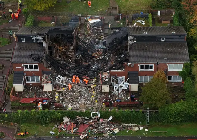 An explosion ripped through a residential building in Newcastle.